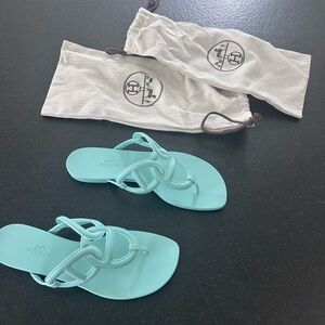 Rubber Womens Egerie Sandals 37 turquoise